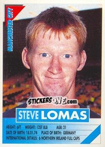 Cromo Steve Lomas - SuperPlayers 1996 - Panini