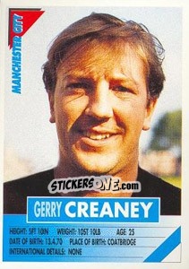 Sticker Gerry Creaney - SuperPlayers 1996 - Panini
