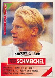 Cromo Peter Schmeichel - SuperPlayers 1996 - Panini