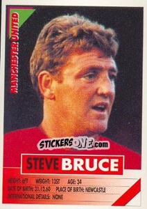 Sticker Steve Bruce - SuperPlayers 1996 - Panini