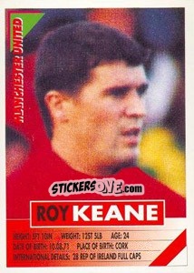 Sticker Roy Keane - SuperPlayers 1996 n. 170 - Panini