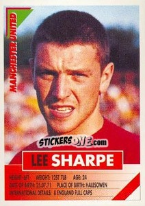 Sticker Lee Sharpe - SuperPlayers 1996 - Panini