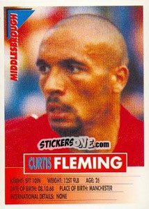 Sticker Curtis Fleming - SuperPlayers 1996 n. 180 - Panini