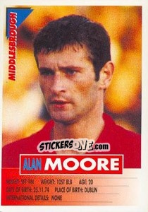 Sticker Alan Moore - SuperPlayers 1996 n. 187 - Panini