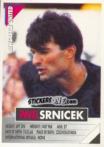 Cromo Pavel Srnicek - SuperPlayers 1996 - Panini