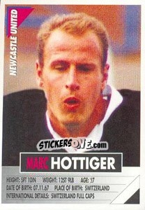 Cromo Marc Hottiger - SuperPlayers 1996 n. 196 - Panini