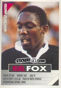 Sticker Ruel Fox - SuperPlayers 1996 n. 199 - Panini