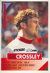 Sticker Mark Crossley - SuperPlayers 1996 - Panini