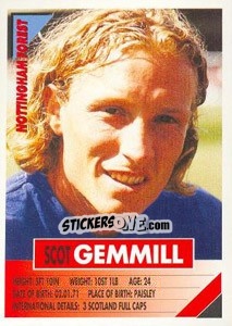 Sticker Scot Gemmill - SuperPlayers 1996 n. 214 - Panini