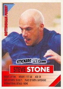Sticker Steve Stone - SuperPlayers 1996 n. 216 - Panini