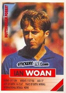 Sticker Ian Woan - SuperPlayers 1996 n. 218 - Panini