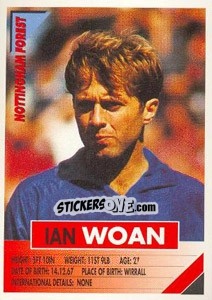 Cromo Ian Woan - SuperPlayers 1996 - Panini