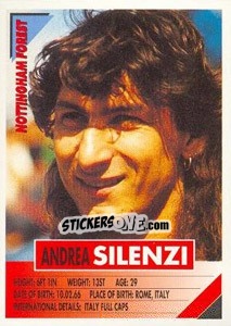 Sticker Andrea Silenzi - SuperPlayers 1996 - Panini