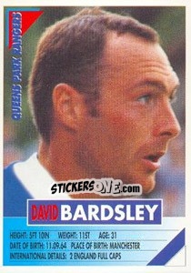 Sticker David Bardsley - SuperPlayers 1996 - Panini