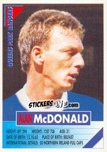 Figurina Alan McDonald - SuperPlayers 1996 n. 225 - Panini