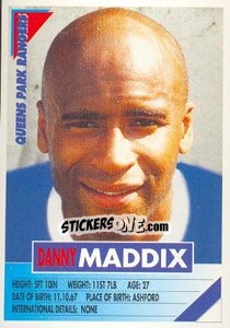 Sticker Danny Maddix - SuperPlayers 1996 - Panini