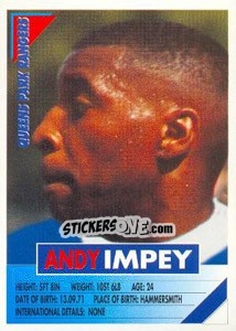 Cromo Andy Impey - SuperPlayers 1996 n. 234 - Panini