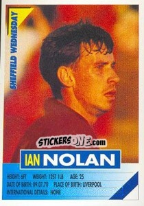 Sticker Ian Nolan - SuperPlayers 1996 - Panini