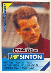 Sticker Andy Sinton - SuperPlayers 1996 n. 246 - Panini