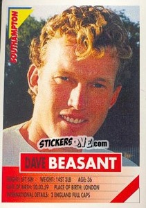 Sticker Dave Beasant - SuperPlayers 1996 - Panini