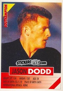 Sticker Jason Dodd - SuperPlayers 1996 - Panini