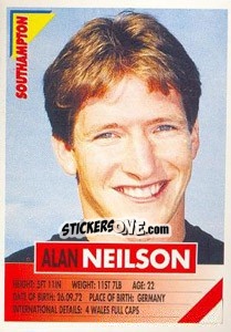 Sticker Alan Neilson - SuperPlayers 1996 - Panini