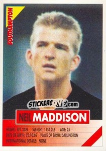 Sticker Neil Maddison - SuperPlayers 1996 n. 260 - Panini