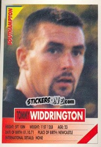 Sticker Tommy Widdrington - SuperPlayers 1996 n. 262 - Panini