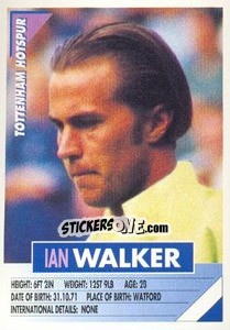 Sticker Ian Walker - SuperPlayers 1996 - Panini