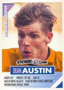 Sticker Dean Austin - SuperPlayers 1996 n. 269 - Panini