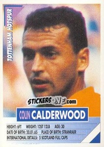 Cromo Colin Calderwood - SuperPlayers 1996 - Panini