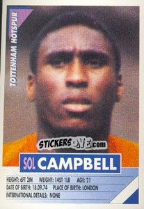 Sticker Sol Campbell - SuperPlayers 1996 - Panini