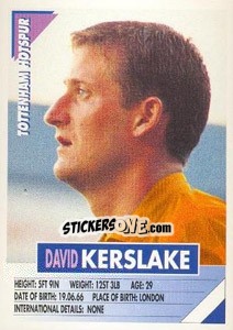 Sticker David Kerslake - SuperPlayers 1996 - Panini