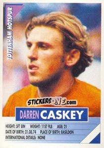 Sticker Darren Caskey - SuperPlayers 1996 - Panini
