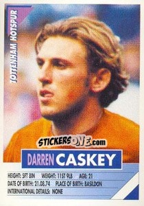 Figurina Darren Caskey - SuperPlayers 1996 n. 275 - Panini