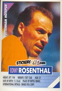 Figurina Ronny Rosenthal - SuperPlayers 1996 - Panini