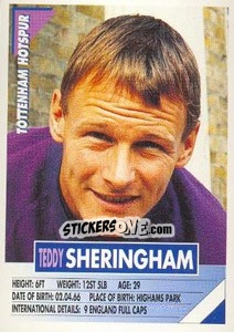 Cromo Teddy Sheringham - SuperPlayers 1996 - Panini