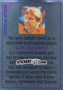 Cromo Gary Mabbutt (note) - SuperPlayers 1996 n. 282 - Panini