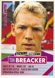 Sticker Tim Breacker - SuperPlayers 1996 n. 284 - Panini