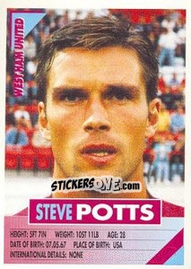 Sticker Steve Potts - SuperPlayers 1996 n. 287 - Panini