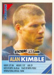 Sticker Alan Kimble - SuperPlayers 1996 - Panini