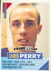Sticker Chris Perry - SuperPlayers 1996 n. 301 - Panini