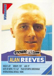 Sticker Alan Reeves - SuperPlayers 1996 - Panini