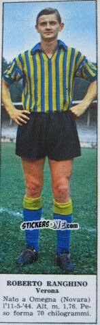 Sticker Roberto Ranghino - Campionato Italiano di Calcio 1966-1967
 n. 566 - Tempo