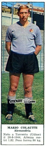 Sticker Mario Colautti - Campionato Italiano di Calcio 1966-1967
 n. 281 - Tempo