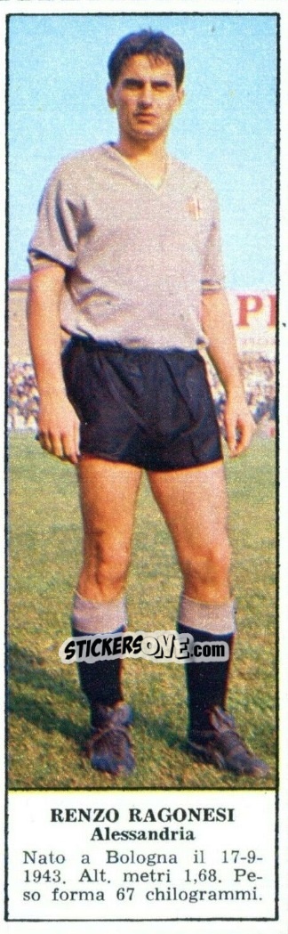 Sticker Renzo Ragonesi - Campionato Italiano di Calcio 1966-1967
 n. 283 - Tempo