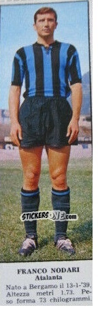 Sticker Franco Nodari - Campionato Italiano di Calcio 1966-1967
 n. 6 - Tempo