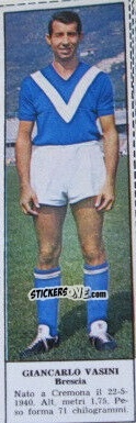 Sticker Giancarlo Vasini - Campionato Italiano di Calcio 1966-1967
 n. 43 - Tempo