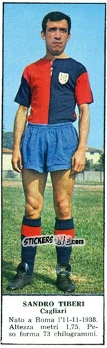 Figurina Sandro Tiberi - Campionato Italiano di Calcio 1966-1967
 n. 60 - Tempo