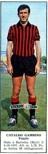 Sticker Cataldo Gambino - Campionato Italiano di Calcio 1966-1967
 n. 79 - Tempo